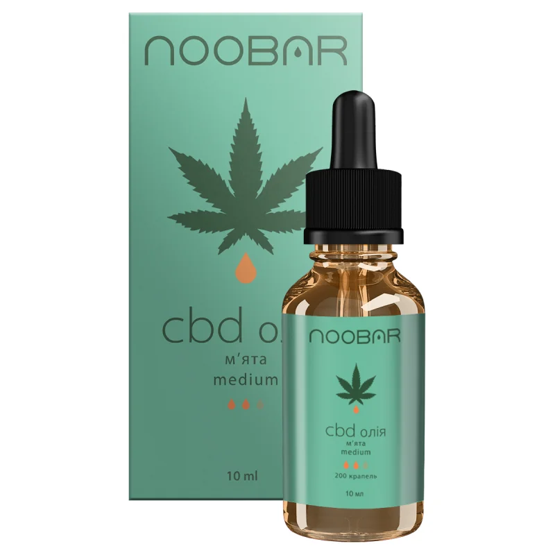 CBD Масло Mint Boost 25%: 2500 мг, 10 мл (Пипетка + Распылитель)