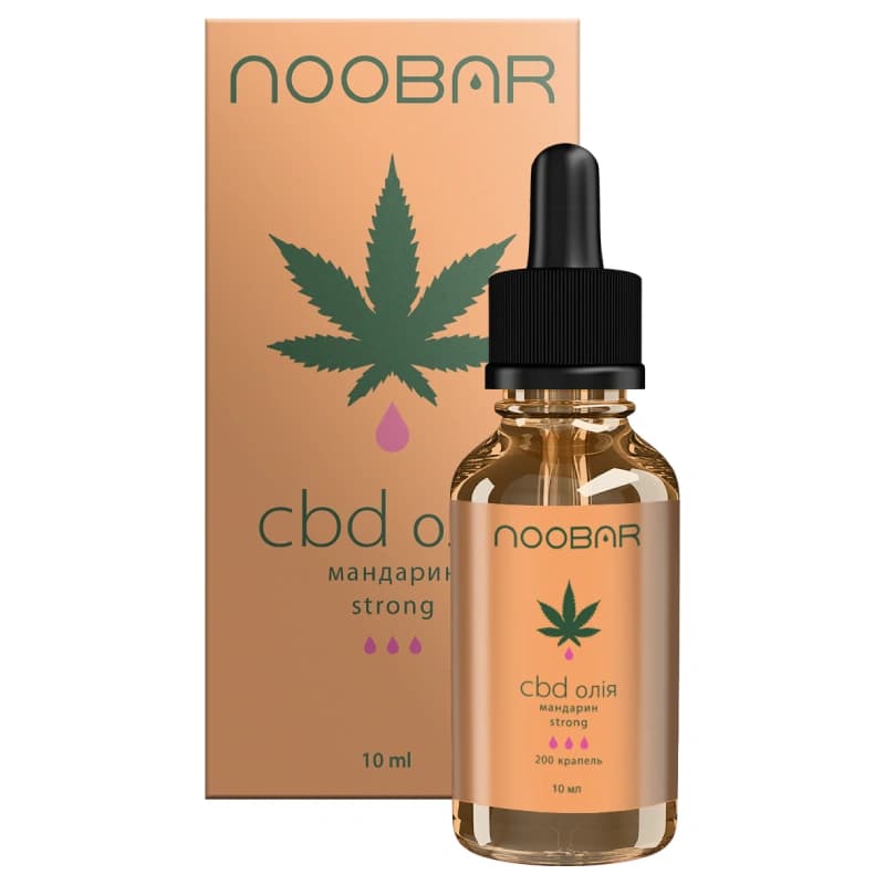 CBD Масло Mandarin Power 35%: 3500 мг, 10 мл (Двойной Дозатор)